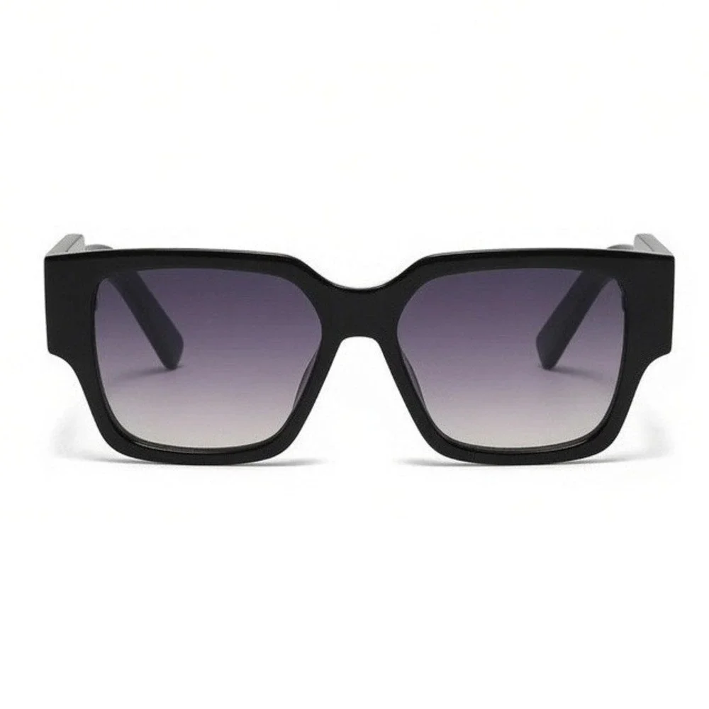 Womens Sunglasses Rectangular Big Large Eyewear‎ Thick Frame Shield Outgoing UV
